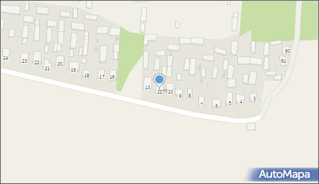 Dąbrówka, Dąbrówka, 12, mapa Dąbrówka