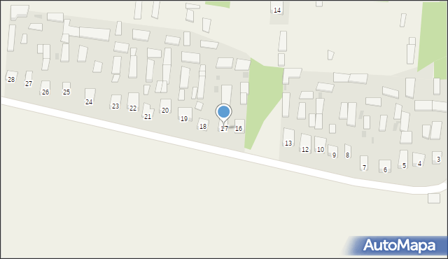 Dąbrówka, Dąbrówka, 17, mapa Dąbrówka