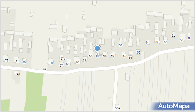 Dąbrówka, Dąbrówka, 61, mapa Dąbrówka