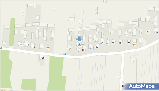 Dąbrówka, Dąbrówka, 67a, mapa Dąbrówka
