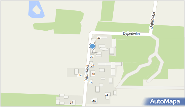 Dąbrówka, Dąbrówka, 21, mapa Dąbrówka