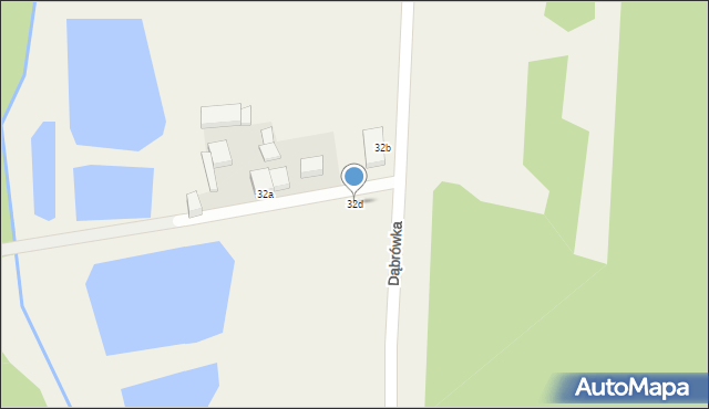 Dąbrówka, Dąbrówka, 32d, mapa Dąbrówka