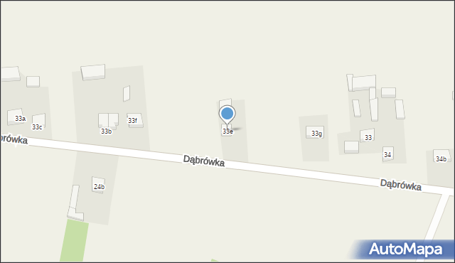 Dąbrówka, Dąbrówka, 33e, mapa Dąbrówka