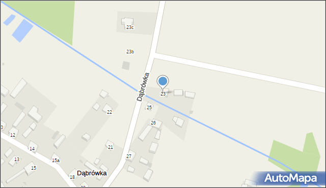 Dąbrówka, Dąbrówka, 23, mapa Dąbrówka
