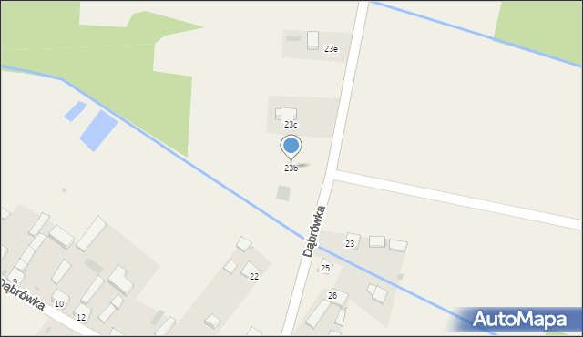 Dąbrówka, Dąbrówka, 23b, mapa Dąbrówka