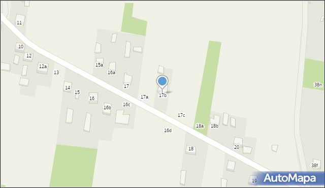 Dąbrówka, Dąbrówka, 17b, mapa Dąbrówka