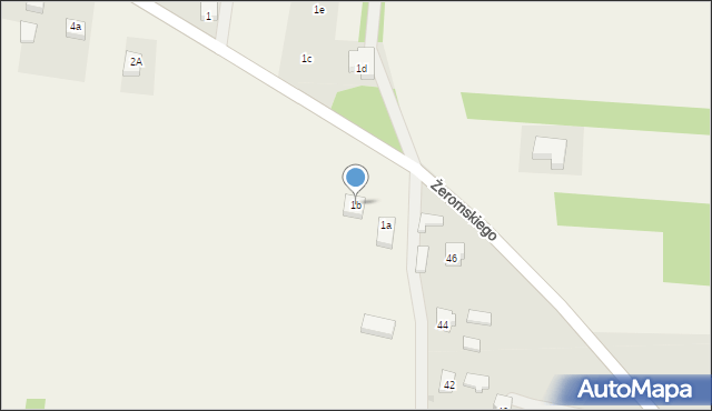 Dąbrówka, Dąbrówka, 1b, mapa Dąbrówka