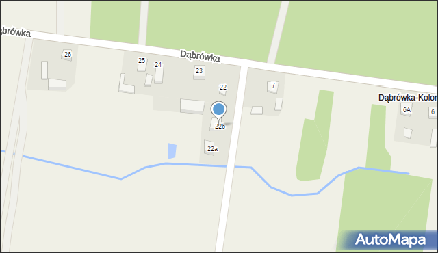 Dąbrówka, Dąbrówka, 22b, mapa Dąbrówka