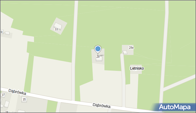Dąbrówka, Dąbrówka, 29, mapa Dąbrówka