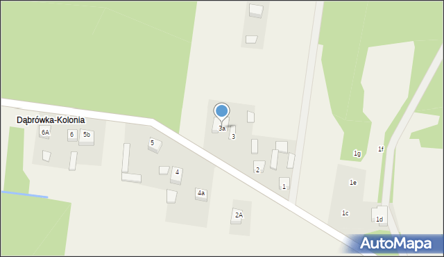 Dąbrówka, Dąbrówka, 3a, mapa Dąbrówka