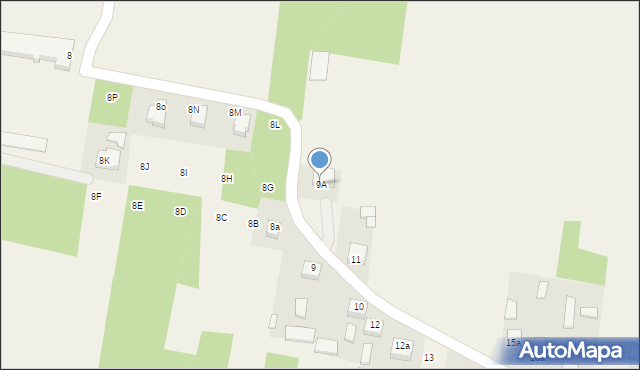 Dąbrówka, Dąbrówka, 9A, mapa Dąbrówka