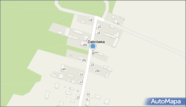 Dąbrówka, Dąbrówka, 16, mapa Dąbrówka