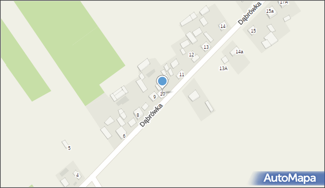 Dąbrówka, Dąbrówka, 10, mapa Dąbrówka