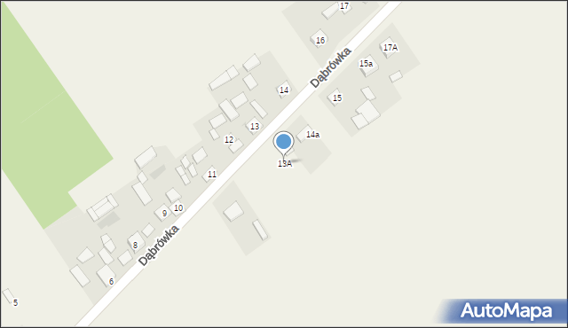 Dąbrówka, Dąbrówka, 13A, mapa Dąbrówka