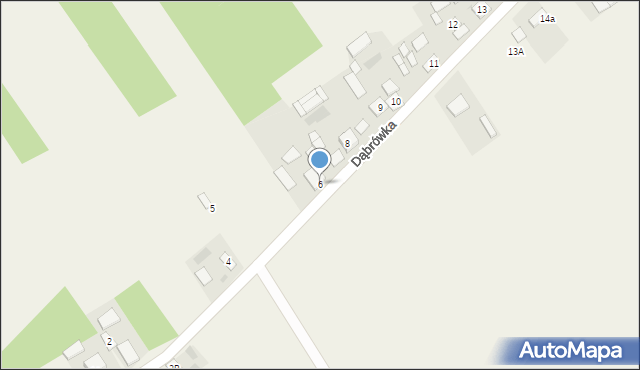 Dąbrówka, Dąbrówka, 6, mapa Dąbrówka