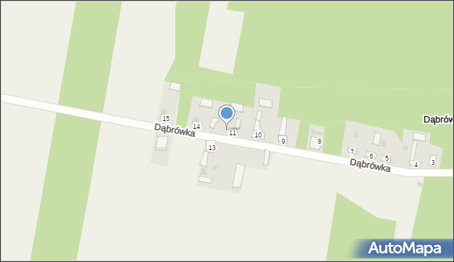 Dąbrówka, Dąbrówka, 12, mapa Dąbrówka