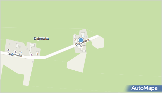 Dąbrówka, Dąbrówka, 2a, mapa Dąbrówka