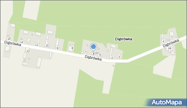 Dąbrówka, Dąbrówka, 6, mapa Dąbrówka