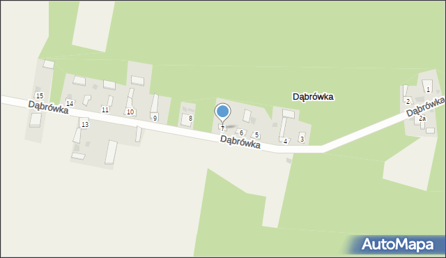 Dąbrówka, Dąbrówka, 7, mapa Dąbrówka