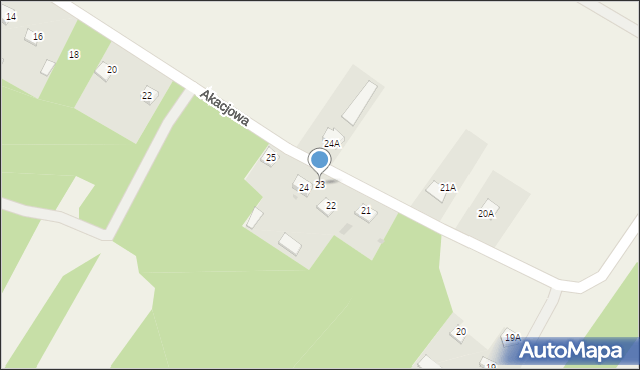 Dąbrówka, Dąbrówka, 23, mapa Dąbrówka