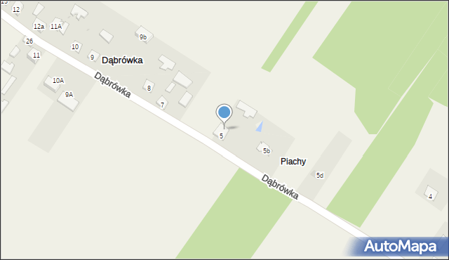 Dąbrówka, Dąbrówka, 6, mapa Dąbrówka
