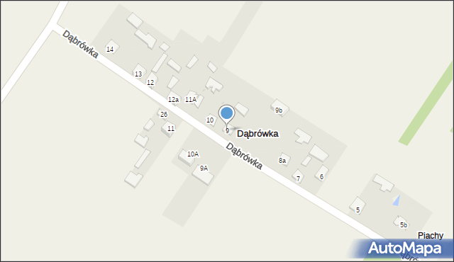 Dąbrówka, Dąbrówka, 9, mapa Dąbrówka