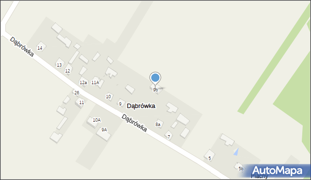 Dąbrówka, Dąbrówka, 9b, mapa Dąbrówka