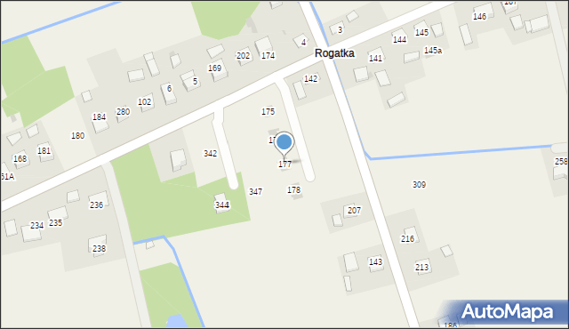 Dąbrówka, Dąbrówka, 177, mapa Dąbrówka