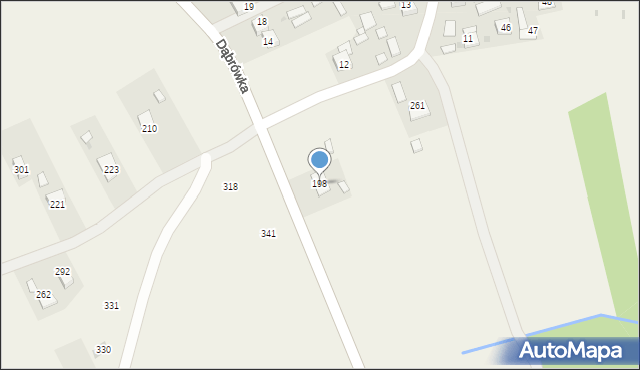 Dąbrówka, Dąbrówka, 198, mapa Dąbrówka