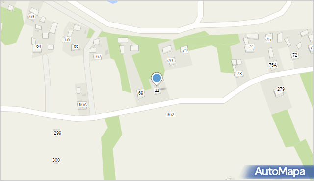 Dąbrówka, Dąbrówka, 22, mapa Dąbrówka