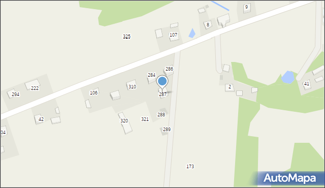 Dąbrówka, Dąbrówka, 287, mapa Dąbrówka