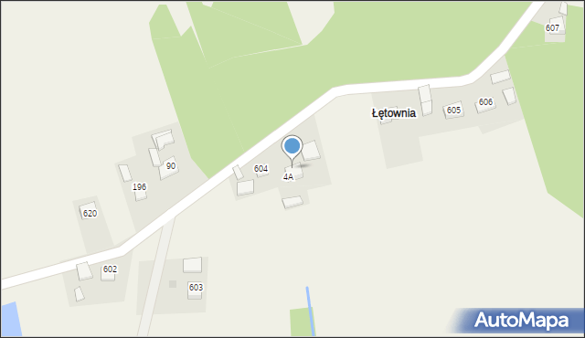 Dąbrówka, Dąbrówka, 604A, mapa Dąbrówka