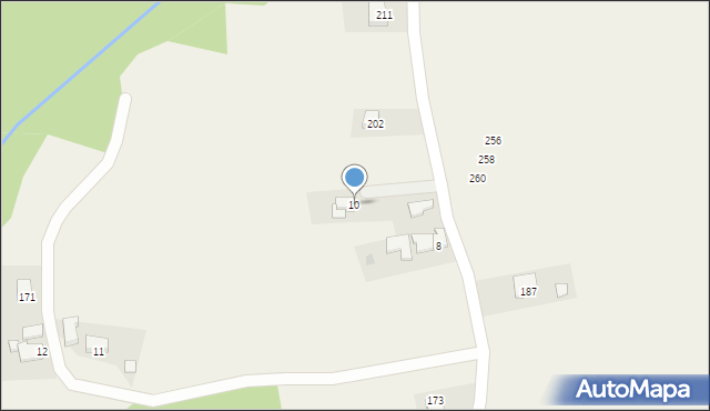 Dąbrówka, Dąbrówka, 10, mapa Dąbrówka
