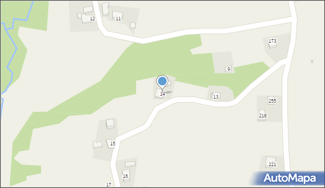 Dąbrówka, Dąbrówka, 14, mapa Dąbrówka