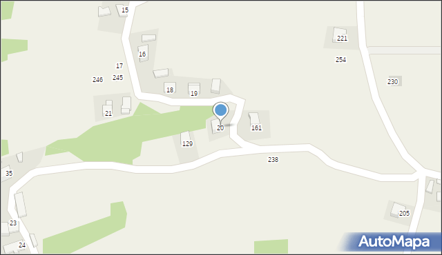 Dąbrówka, Dąbrówka, 20, mapa Dąbrówka