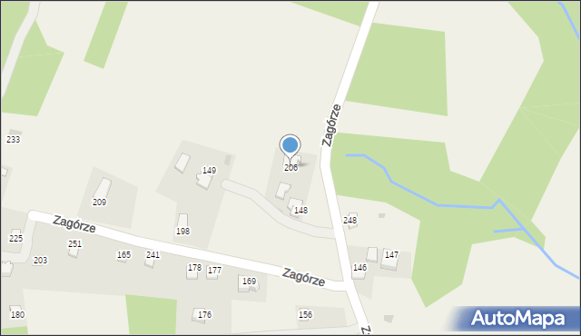 Dąbrówka, Dąbrówka, 206, mapa Dąbrówka