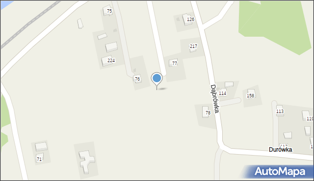 Dąbrówka, Dąbrówka, 264, mapa Dąbrówka