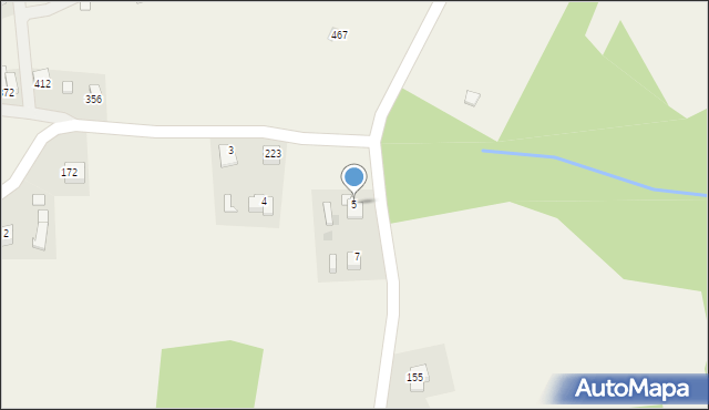 Dąbrówka, Dąbrówka, 5, mapa Dąbrówka