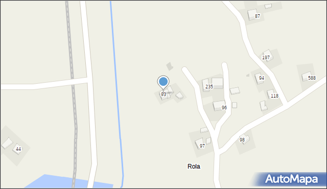 Dąbrówka, Dąbrówka, 93, mapa Dąbrówka