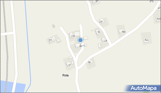 Dąbrówka, Dąbrówka, 96, mapa Dąbrówka