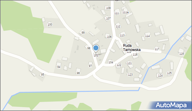 Dąbrówka, Dąbrówka, 101, mapa Dąbrówka