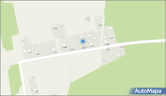 Dąbrówka, Dąbrówka, 132, mapa Dąbrówka