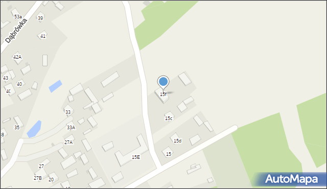 Dąbrówka, Dąbrówka, 15f, mapa Dąbrówka