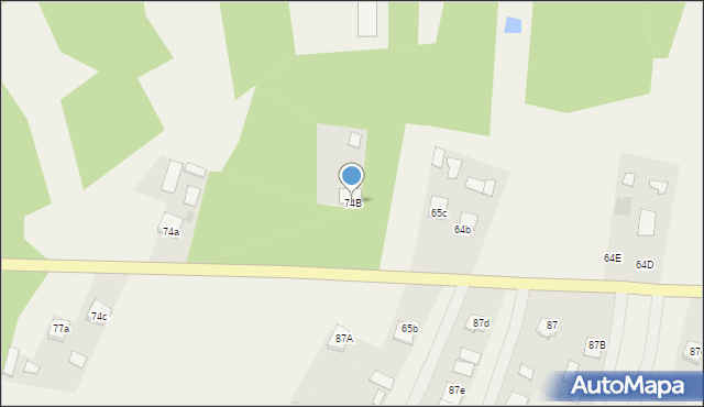 Dąbrówka, Dąbrówka, 74B, mapa Dąbrówka