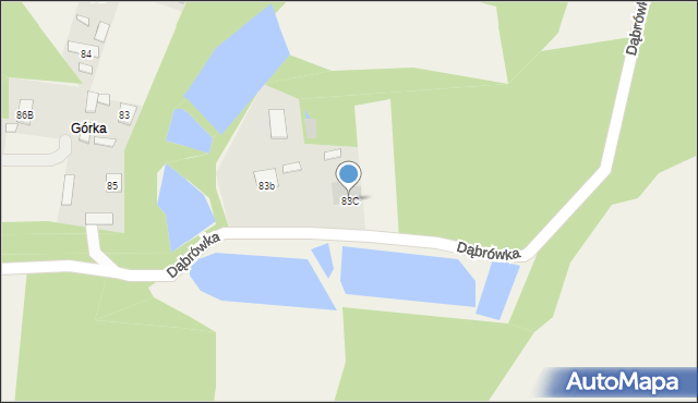 Dąbrówka, Dąbrówka, 83C, mapa Dąbrówka