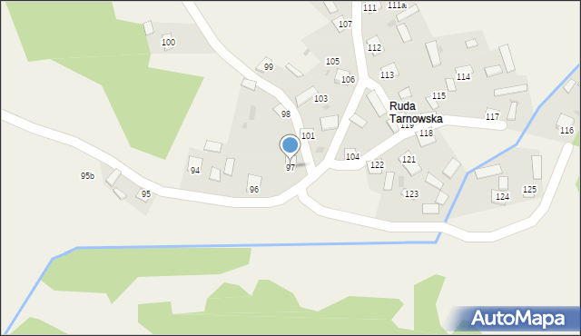 Dąbrówka, Dąbrówka, 97, mapa Dąbrówka