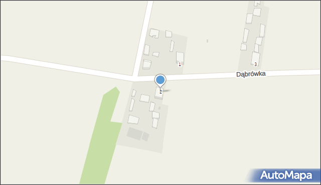 Dąbrówka, Dąbrówka, 2, mapa Dąbrówka