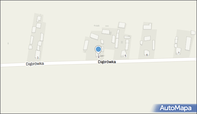 Dąbrówka, Dąbrówka, 4, mapa Dąbrówka