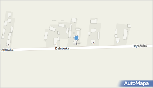 Dąbrówka, Dąbrówka, 5, mapa Dąbrówka
