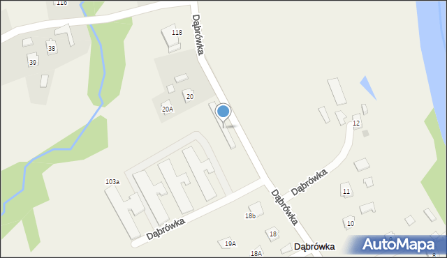 Dąbrówka, Dąbrówka, 103, mapa Dąbrówka